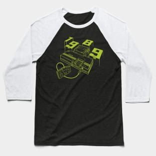 1989 TurboGrafx-16 Line Art Baseball T-Shirt